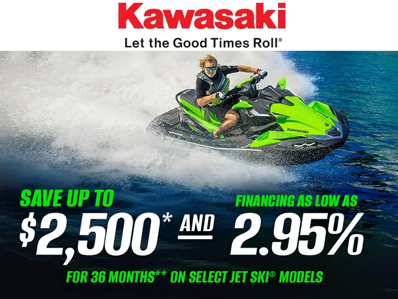 Read more about the article Kawasaki – Save Up To $2,500* And Financing As Low As 2.95% For 36 Months** on Select Jet Ski® Models