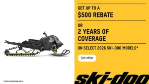 Read more about the article Ski-Doo – Get up to $500 or 2 years of coverage on select 2026 Ski-Doo models