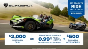 Read more about the article Slingshot – $2,000 Customer Cash or Financing offer for Slingshot SL and SLR Models